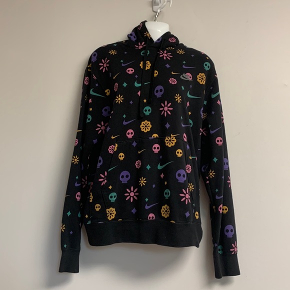 Nike Tops - Nike Day of the Dead Pull Over Hoodie size Small NWOT